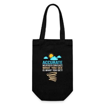 Weather Meteorology Meteorologist - Gift Bag for Bottles - black - Front