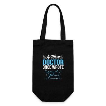 Nurse Hospital Nursing Gift - Gift Bag for Bottles - black - Front