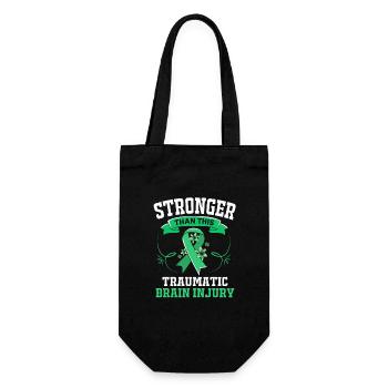 Traumatic brain injury, traumatic brain injury, car accident - Gift Bag for Bottles - black - Front