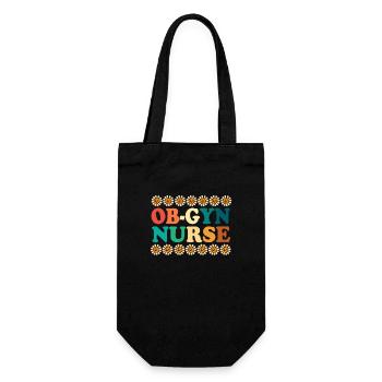 Obgyny Obstetrics Midwife - Gift Bag for Bottles - black - Front