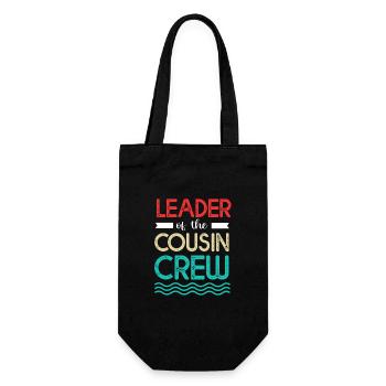 Cousin Crew - Geschenkbeutel für Flaschen - Schwarz - Vorne