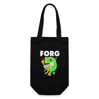 Tree Frog Frog - Gift Bag for Bottles - black - Front