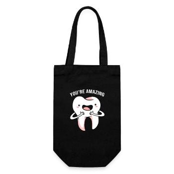 Dentiste dentaire Réceptionniste Dentiste - Sac à bouteille - noir - Devant