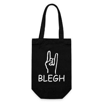 Blegh Metalcore Deathcore - Geschenkbeutel für Flaschen - Schwarz - Vorne