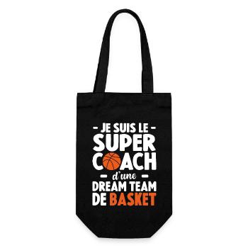 Je Suis Le Super Coach D'une Dream Team De Basket - Sac à bouteille - noir - Devant