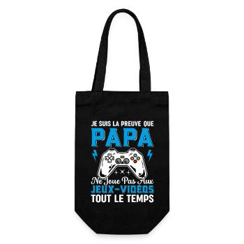 La Preuve Que Papa Ne Joue Pas Aux Jeux Vidéos - Sac à bouteille - noir - Devant
