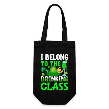 St Paddy's St Patricksday St Patrick Day - Gift Bag for Bottles - black - Front