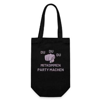 Du Du Du Mitkommen Party machen - Geschenkbeutel für Flaschen - Schwarz - Vorne