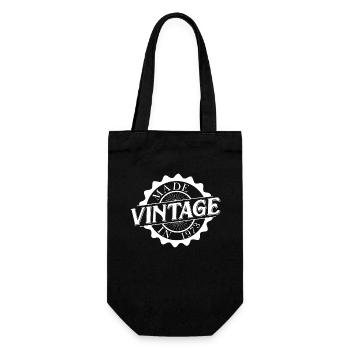 Made in 1973 Vintage Geburtstag Sprüche - Geschenkbeutel für Flaschen - Schwarz - Vorne