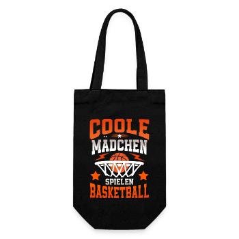 Basketball Basketballerin Frauen Basketball - Geschenkbeutel für Flaschen - Schwarz - Vorne