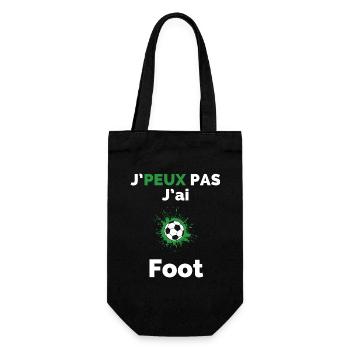 J'Peux pas j'ai foot - Sac à bouteille - noir - Devant