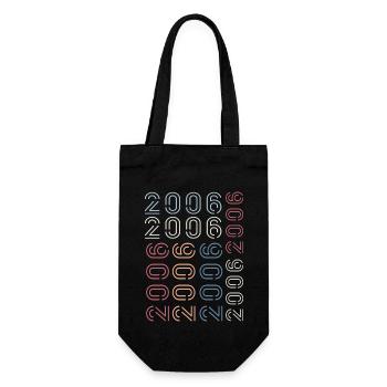 Born In 2006 Retro 2006 Birthday Gift 2006 - Gift Bag for Bottles - black - Front
