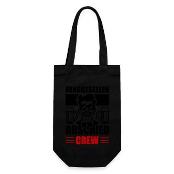 Junggesellen Abschied Crew - Geschenkbeutel für Flaschen - Schwarz - Vorne