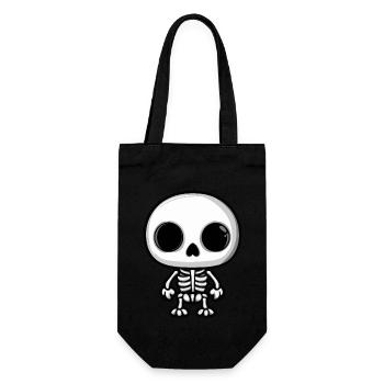 Skeleton Halloween Comic - Gift Bag for Bottles - black - Front
