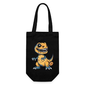 Dinosaur T-Rex Halloween Funny - Gift Bag for Bottles - black - Front