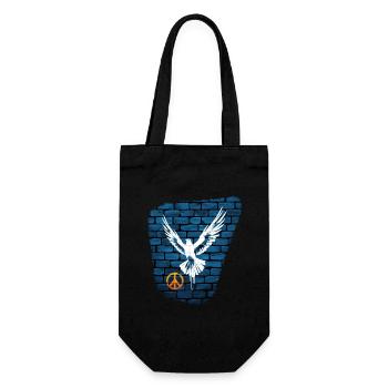Dove of Peace - Gift Bag for Bottles - black - Front