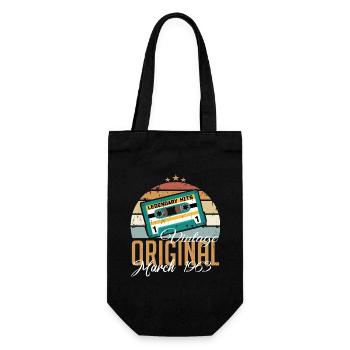 March 1963 - Birthday present - Gift Bag for Bottles - black - Front