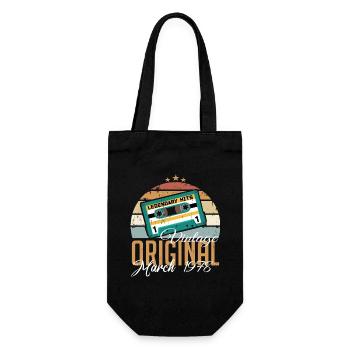 March 1978 - Birthday present - Gift Bag for Bottles - black - Front