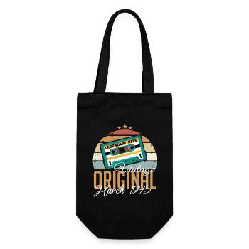 March 1975 - Birthday present - Gift Bag for Bottles - black - Front