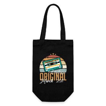 March 2011 - Birthday present - Gift Bag for Bottles - black - Front
