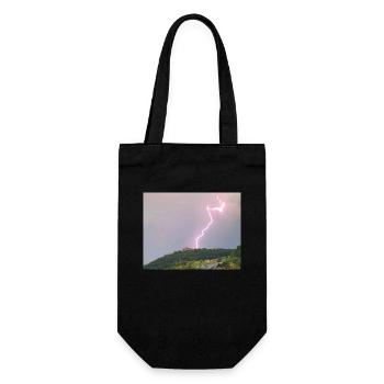 Breuberg Castle Lightning Strike - Gift Bag for Bottles - black - Front