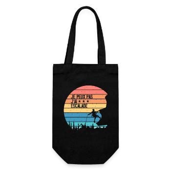 I can't I climbed - Gift Bag for Bottles - black - Front
