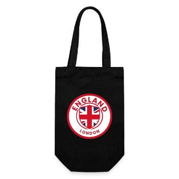 Motif du drapeau anglais de Londres - Sac à bouteille - noir - Devant