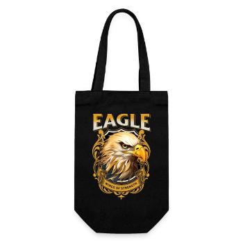 Tête d’aigle Or Oiseau de proie Oiseau Nature animale - Sac à bouteille - noir - Devant