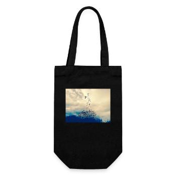 No War but Poem - Gift Bag for Bottles - black - Front