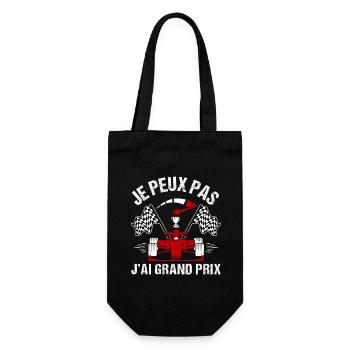 Je peux pas j' ai grand prix humour course voiture - Sac à bouteille - noir - Devant