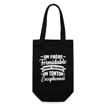Un frère formidable donne un tonton exceptionnel - Sac à bouteille - noir - Devant