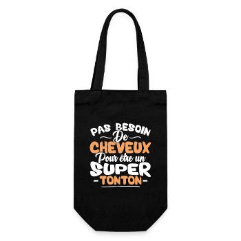 Pas besoin de cheveux pour être un super tonton - Sac à bouteille - noir - Devant