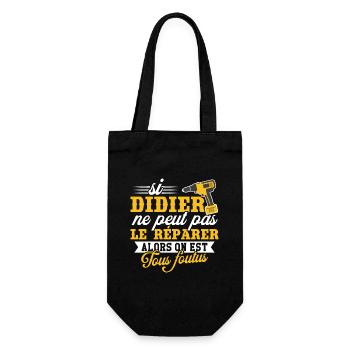 Si didier ne peut pas le réparer on est foutus - Sac à bouteille - noir - Devant