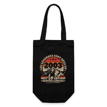 Cadeau D'anniversaire Nées En Août 2003 - Sac à bouteille - noir - Devant