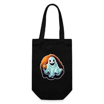 Halloween-Geist - Geschenkbeutel für Flaschen - Schwarz - Vorne