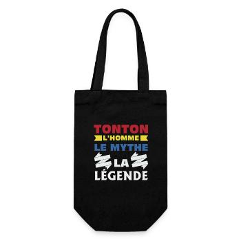 Cadeau Super Tonton Anniversaire Futur Tonton - Sac à bouteille - noir - Devant