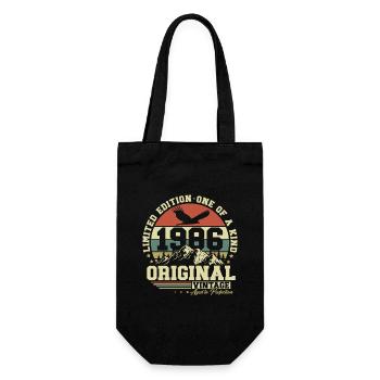 1986 Vintage Vintage Rétro Cadeau d’anniversaire - Sac à bouteille - noir - Devant
