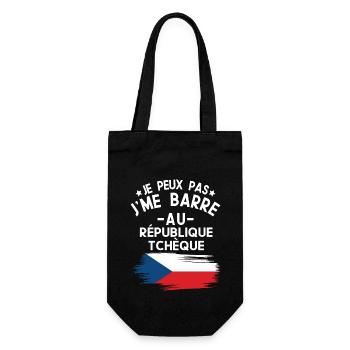 Je Peux Pas J'me Barre Au République Tchèque - Sac à bouteille - noir - Devant