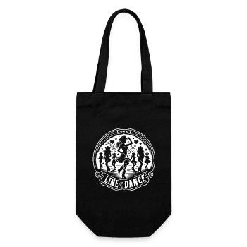 Love Line Dance Western Girls Cowboys dancing - Gift Bag for Bottles - black - Front