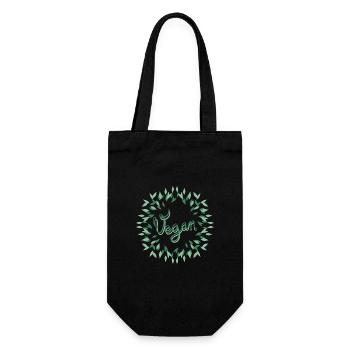 Vegan, pour les amoureux des animaux - Sac à bouteille - noir - Devant