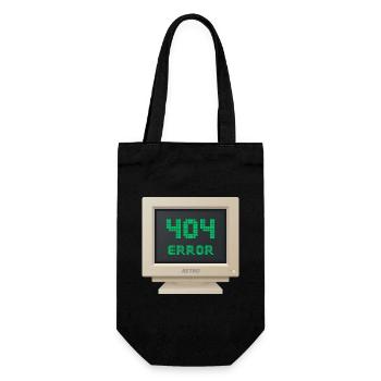 CRT-Entwurf - Fehler 404 - Geschenkbeutel für Flaschen - Schwarz - Vorne