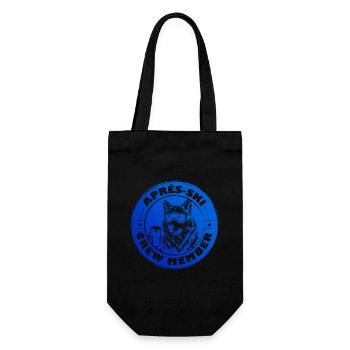 Wolf Après Ski Team Saying - Gift Bag for Bottles - black - Front