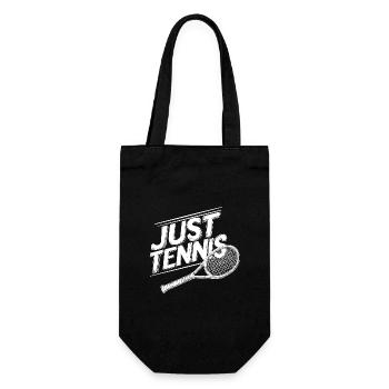 Juste le tennis, logo raquette, court de tennis - Sac à bouteille - noir - Devant