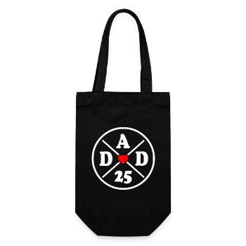 Dad 2025 - Gift Bag for Bottles - black - Front