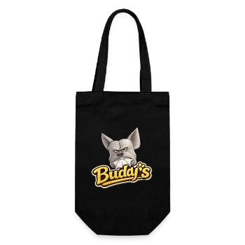 Buddy's Bulldog Mask Hero - Gift Bag for Bottles - black - Front
