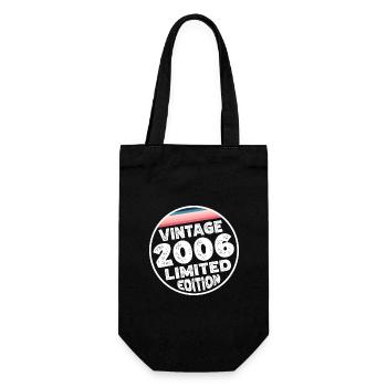 Vintage 2006 Birthday Gift Birthday Party - Gift Bag for Bottles - black - Front