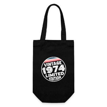 Limited Edition since 1974 Geburtstag Geschenk - Geschenkbeutel für Flaschen - Schwarz - Vorne