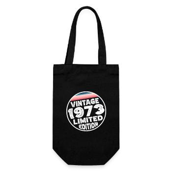 Limited Edition since 1973 Geburtstag Geschenk - Geschenkbeutel für Flaschen - Schwarz - Vorne