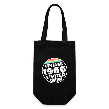 Limited Edition since 1966 Geburtstag Geschenk - Geschenkbeutel für Flaschen - Schwarz - Vorne