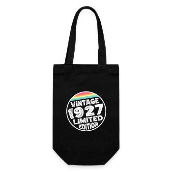 Limited Edition since 1927 Geburtstag Geschenk - Geschenkbeutel für Flaschen - Schwarz - Vorne